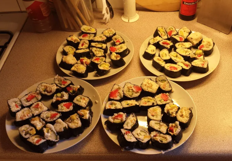 Sushi-ris med blomkål