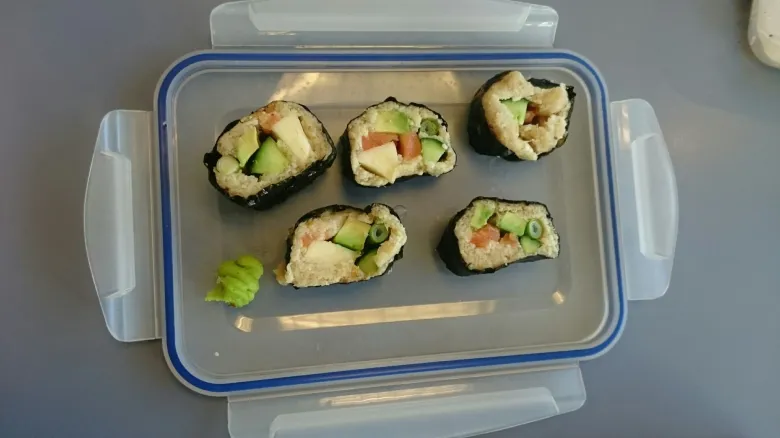 Blomkålssushi, uden ris